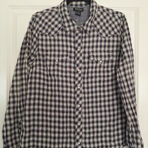 Lucky Brand checkered‎ shirt with buttons size L